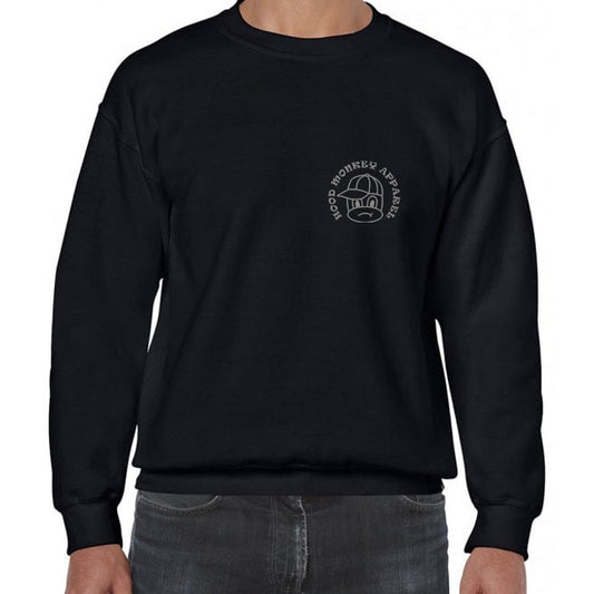 Black Hood Monkey Apparel sweatshirt (round logo)