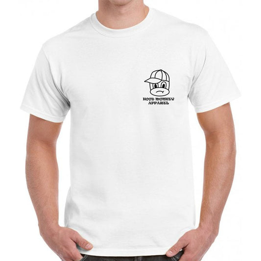 White original Hood Monkey Apparel t-shirt