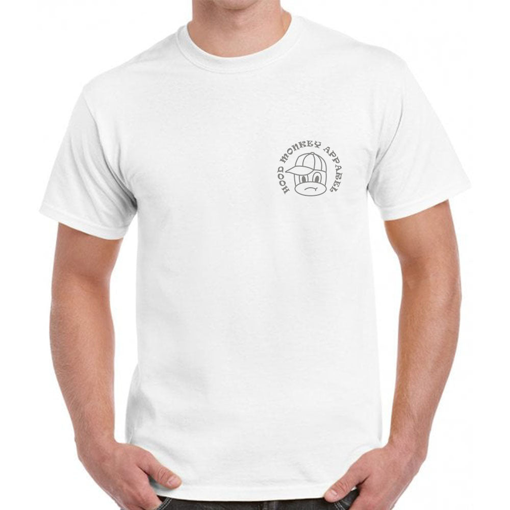 White Hood Monkey Apparel t-shirt (round logo)